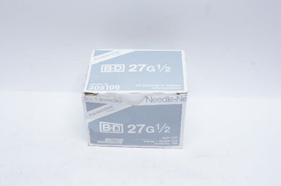 BD 305109 Precision Glide Ndle 27G x 1/2 - Box of 100